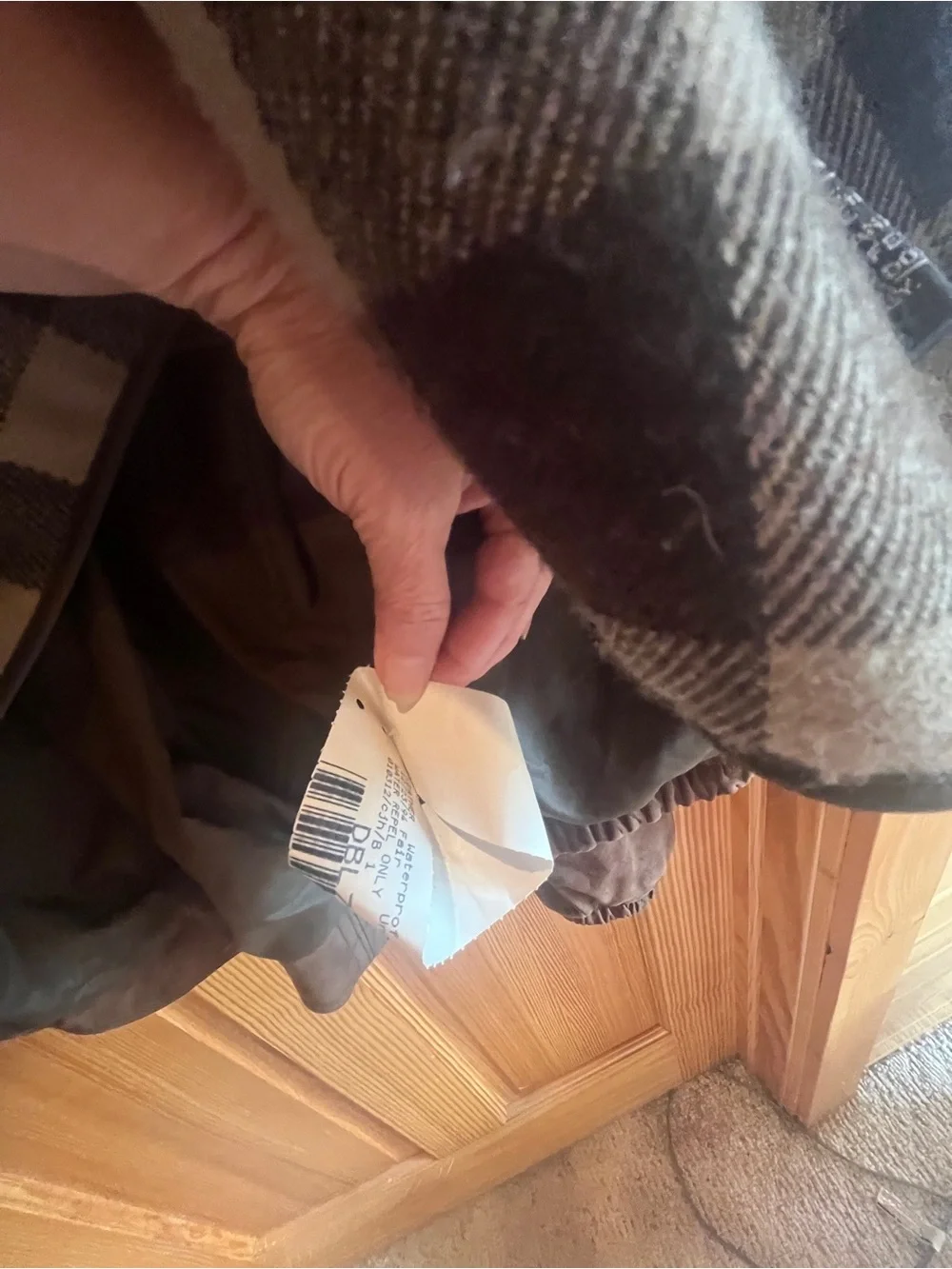 Wilsons Adventure Bound Brown Leather Bomber Jacket w Removable Plaid Liner